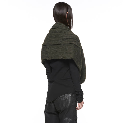JULIUS 917STU6 Dark Khaki / Layerd Hoop Stole
